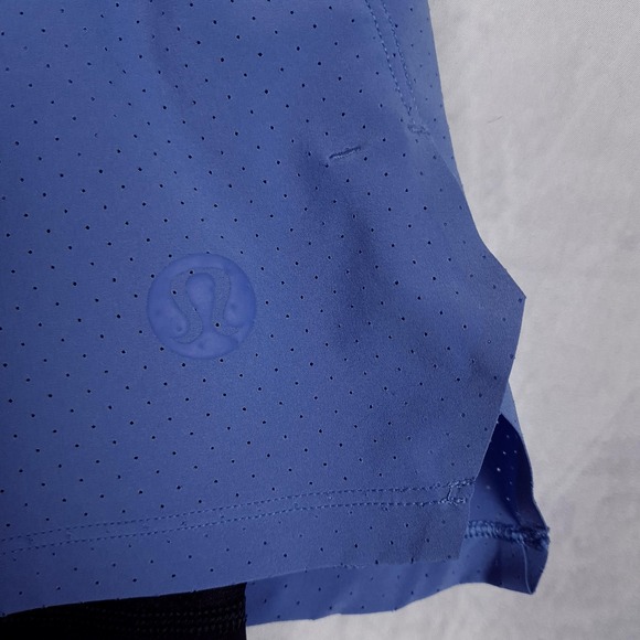 Lululemon Shorts Mens Large Purple Lined Tennis Running Training Mesh Vented - Picture 5 of 16